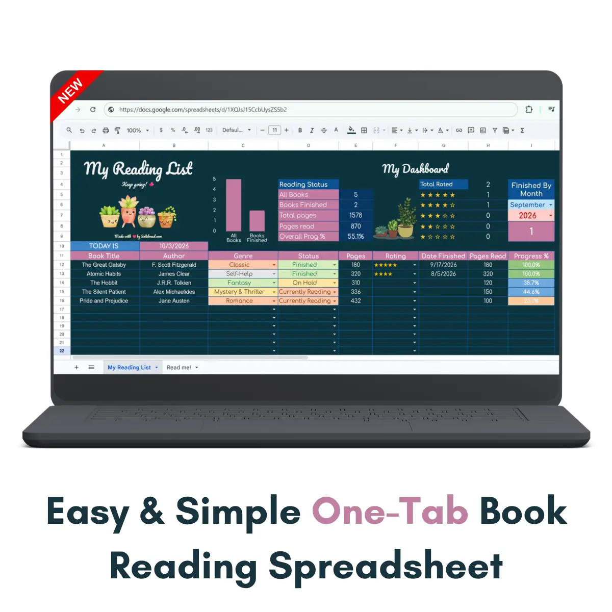 Book Tracker Spreadsheet